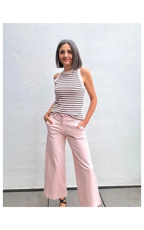 Pantalones Chino Rosa