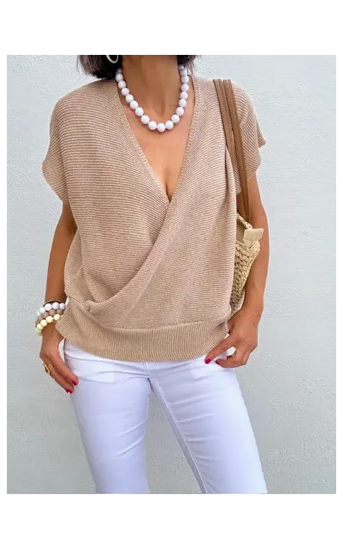 Jersey  Cruzado Beige